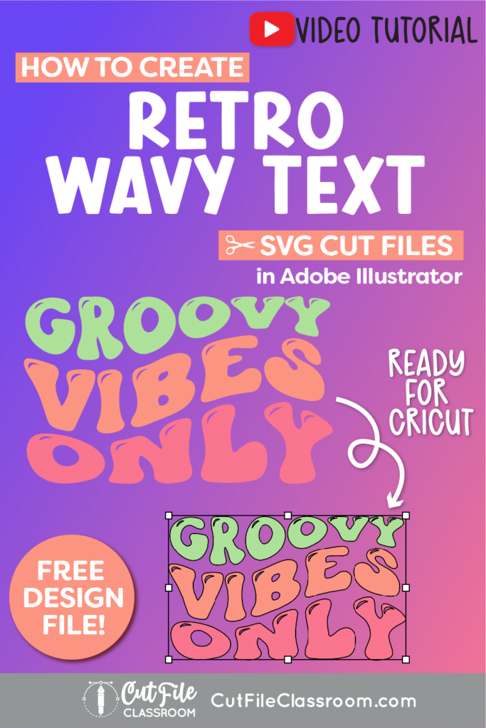 How to Create Retro Wavy Text SVG Files in Adobe Illustrator 
