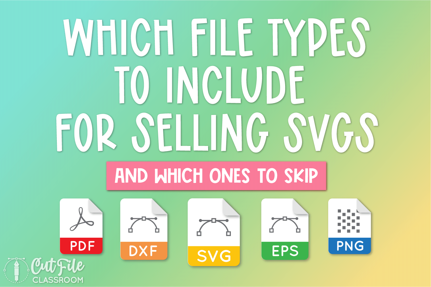 Which Files to Include for Selling SVG Files