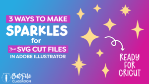 How to Make Sparkles in Illustrator for SVG Cut Files