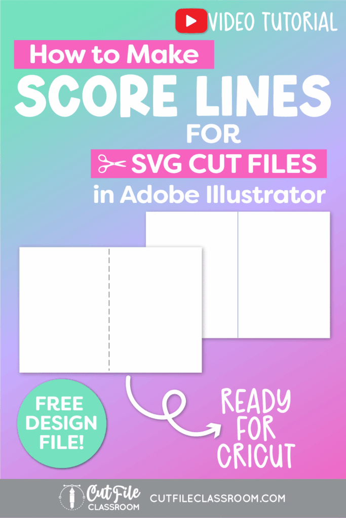 How to make SVG Files with Score Lines for Cricut in Illustrator