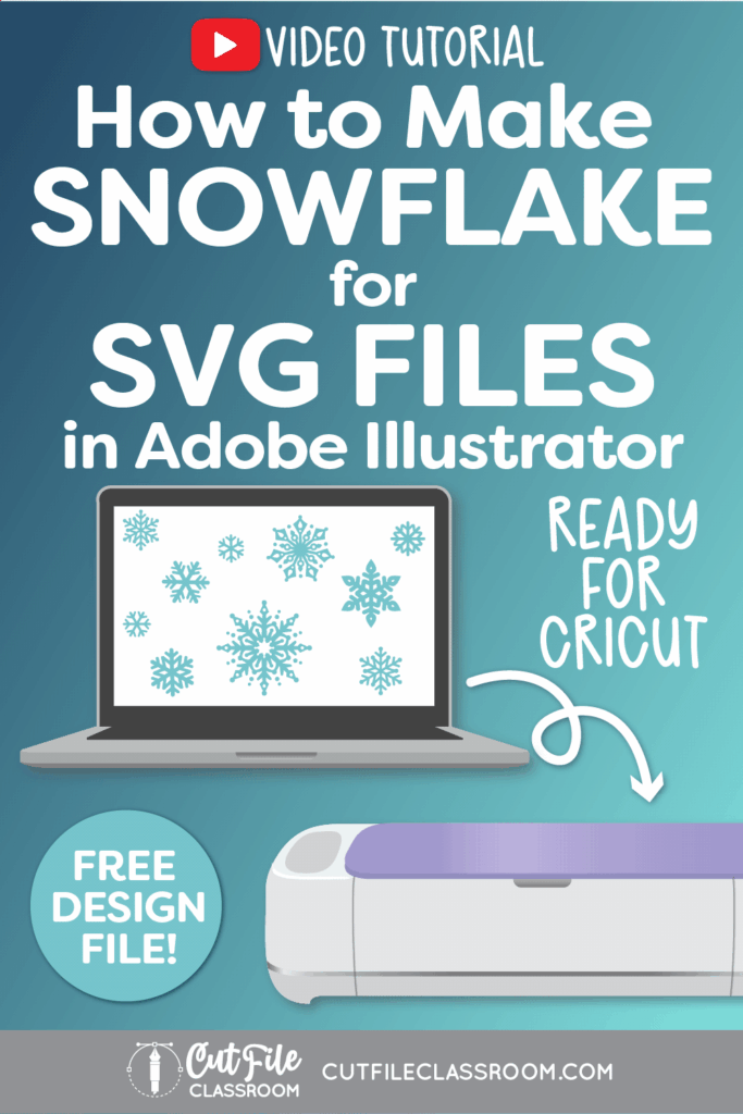 How to Make Snowflake SVG Files for Cricut cutting machines