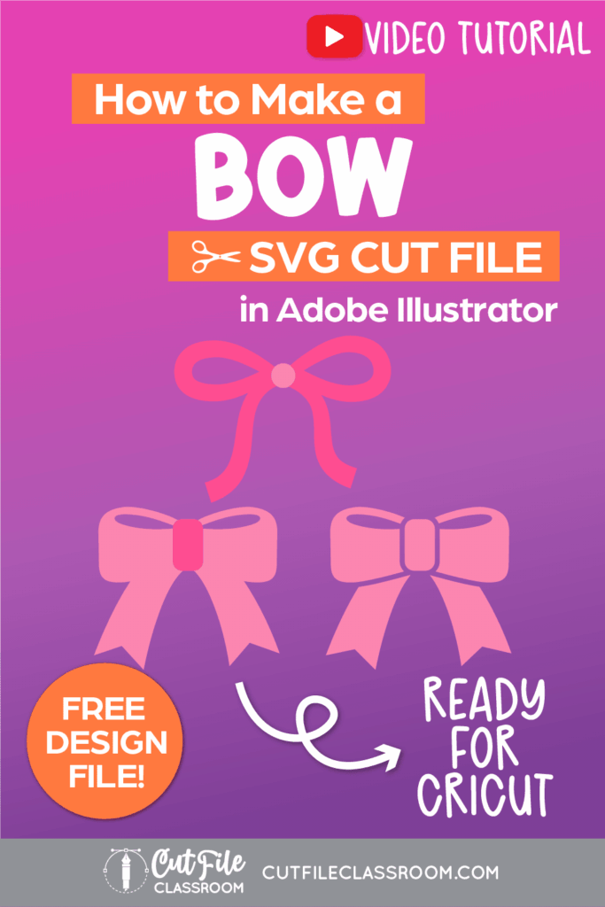 How to Make SVG Files - Bow SVG Video Tutorial