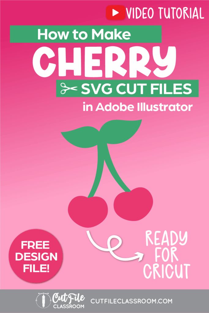 How to Make SVGs for Cricut - Cherry SVG in Illustrator 