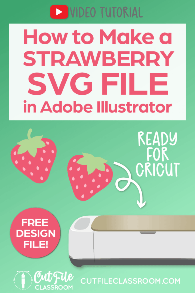 How to Draw Strawberry SVG Files for Cricut in Illustrator